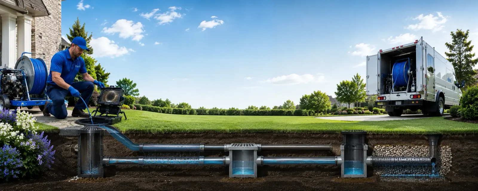 Outdoor drain cleaning information for Corinth, ME